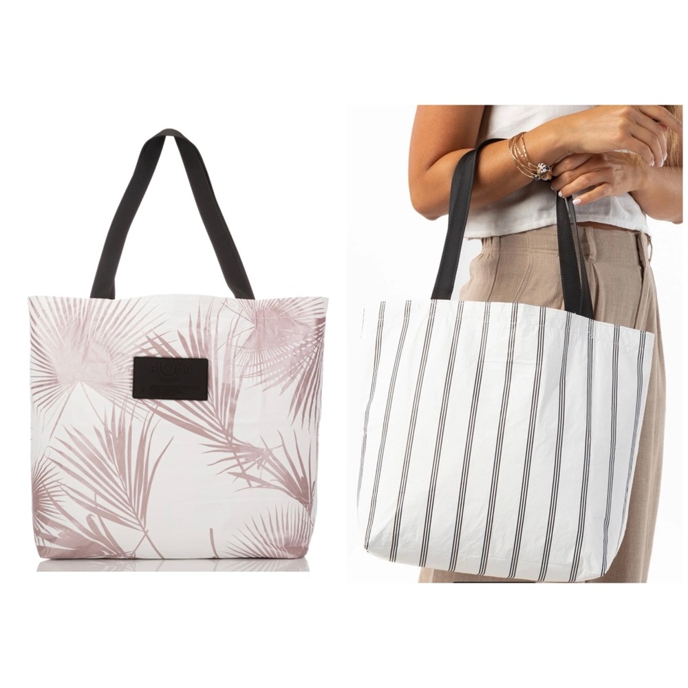 Aloha Collection Day Palms Reversible Tote, BNIP